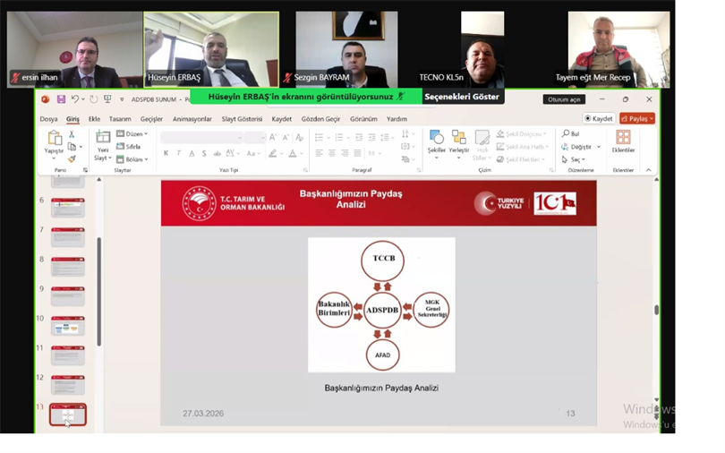 Sivil Savunma Uzmanları İle Zoom Uygulaması Üzerinden Değerlendirme Toplantısı Yapıldı