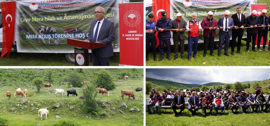 ÇANKIRI’DA ISLAHI TAMALANAN MERANIN AÇILIŞI TÖRENLE  YAPILDI
