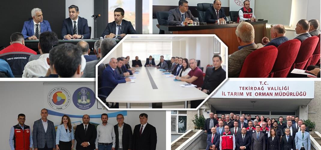 BİTKİSEL ÜRETİM PLANLAMASI VE DESTEKLER İSTİŞARE TOPLANTILARINA TEKİRDAĞ ÇANAKKALE ISPARTA VE BURDUR'DA DEVAM EDİLDİ