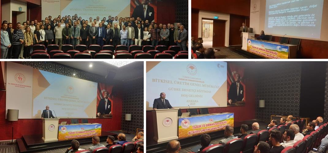 GENEL MÜDÜRLÜĞÜMÜZCE DÜZENLENEN GÜBRE DENETÇİSİ EĞİTİMİ ANKARA’DA BAŞLADI