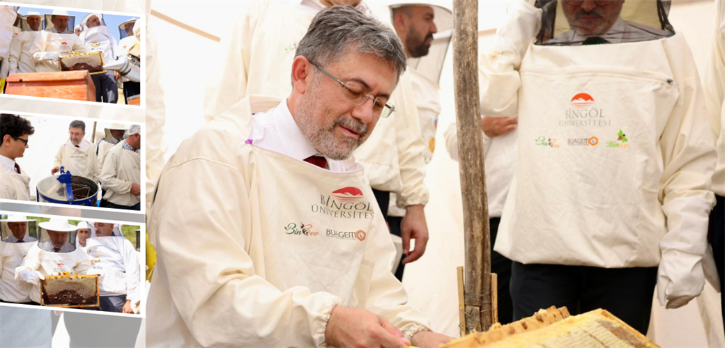 BAKAN YUMAKLI, AB TESCİLLİ BİNGÖL BALININ İLK SAĞIMINI YAPTI