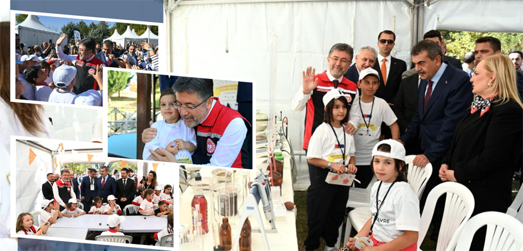 BAKAN YUMAKLI VE BAKAN TEKİN, "TARIMIN YILDIZLARI ÇOCUK ŞENLİĞİ" ALANINI ZİYARET ETTİ