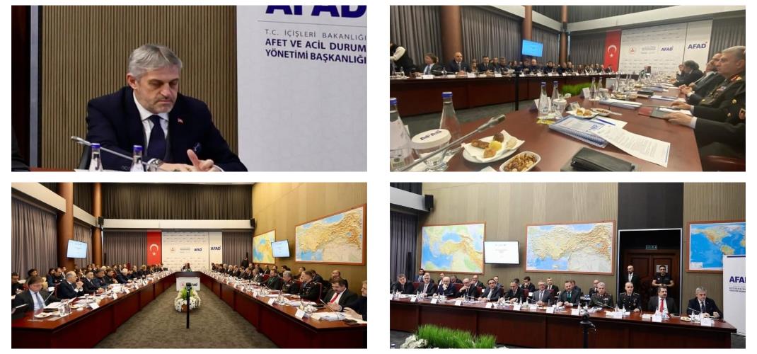 Afet Risklerinin Azaltılmasına Yönelik Değerlendirme Toplantısı