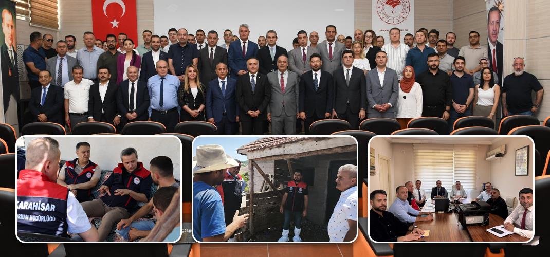 HAYVAN HASTALIKLARIYLA MÜCADELE ÇALIŞMALARI KAPSAMINDA İL VE İLÇE MÜDÜRLÜKLERİNE SAHA ZİYARETLERİ GERÇEKLEŞTİRİLDİ