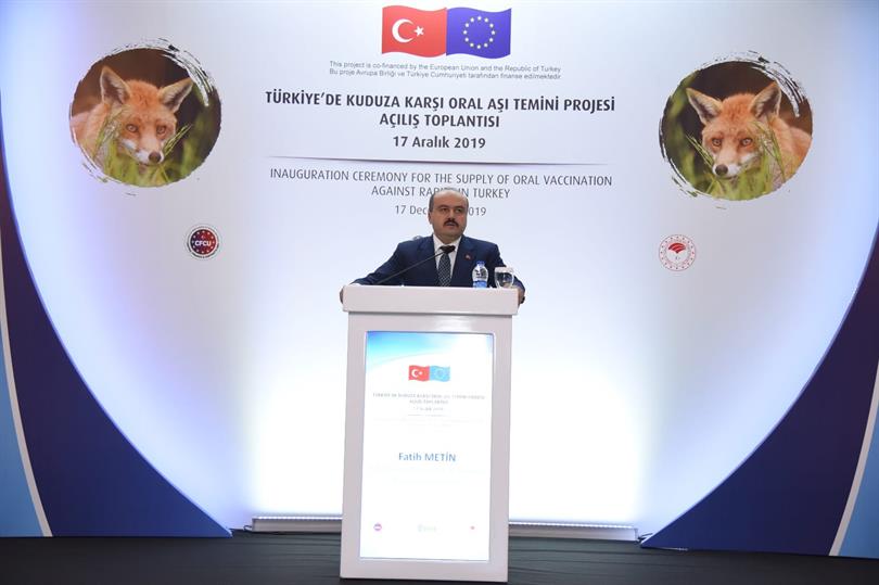 Turkiye De Kuduza Karsi Oral Asi Temini Projesi Acilis Toplantisi