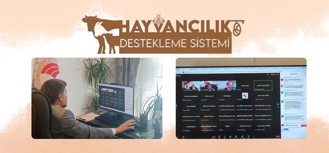 Hayvancılık Destekleme Sistemi (HDS) İçin Eğitim Seferberliği: 81 İl Çevrimiçi Toplantıda Buluştu