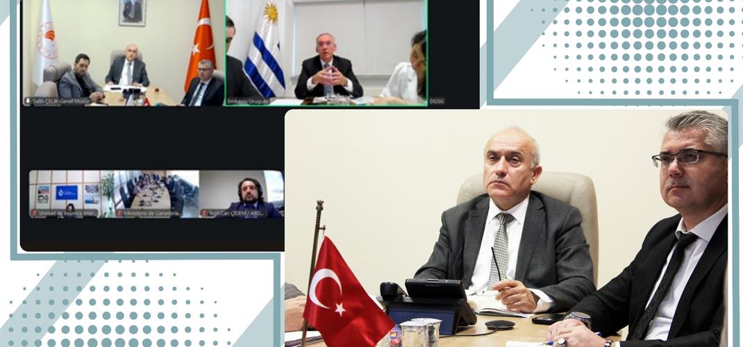 Uruguay Heyeti ile Çevrimiçi Toplantı Yapıldı