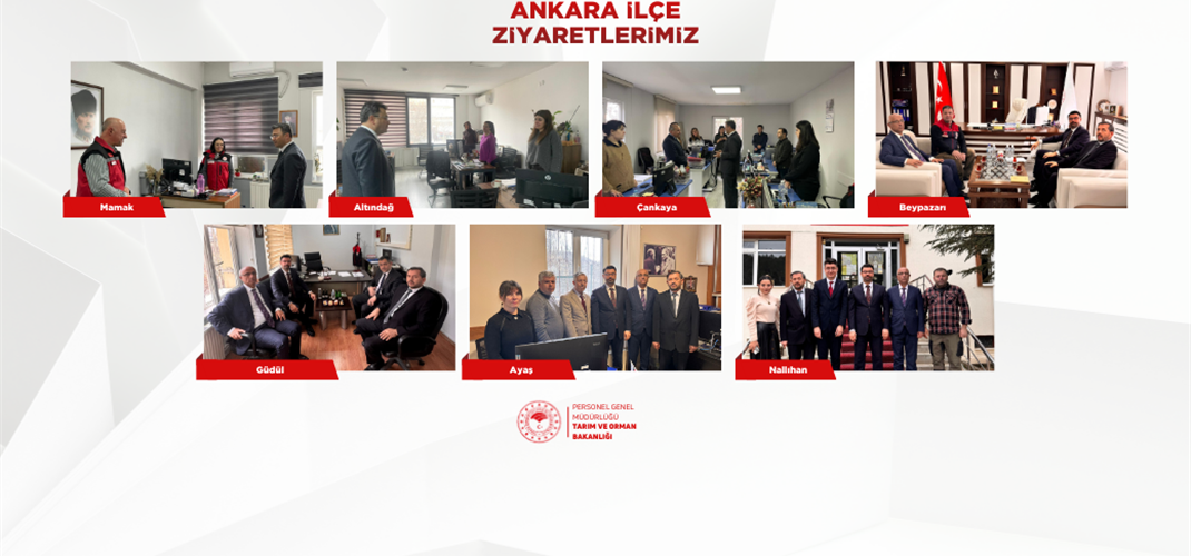 Personel Genel Müdürümüz ve Heyeti Ankara İlçe Müdürlüklerini Ziyaret Etti