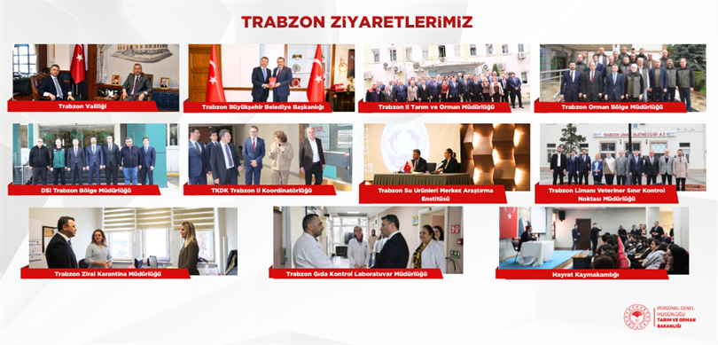 Personel Genel Müdürümüz Trabzon İlinde Ziyaretlerde Bulundu