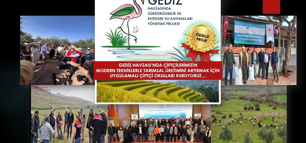GEDİZ HAVZASI’NDA UYGULAMALI ÇİFTÇİ OKULLARI KURULDU
