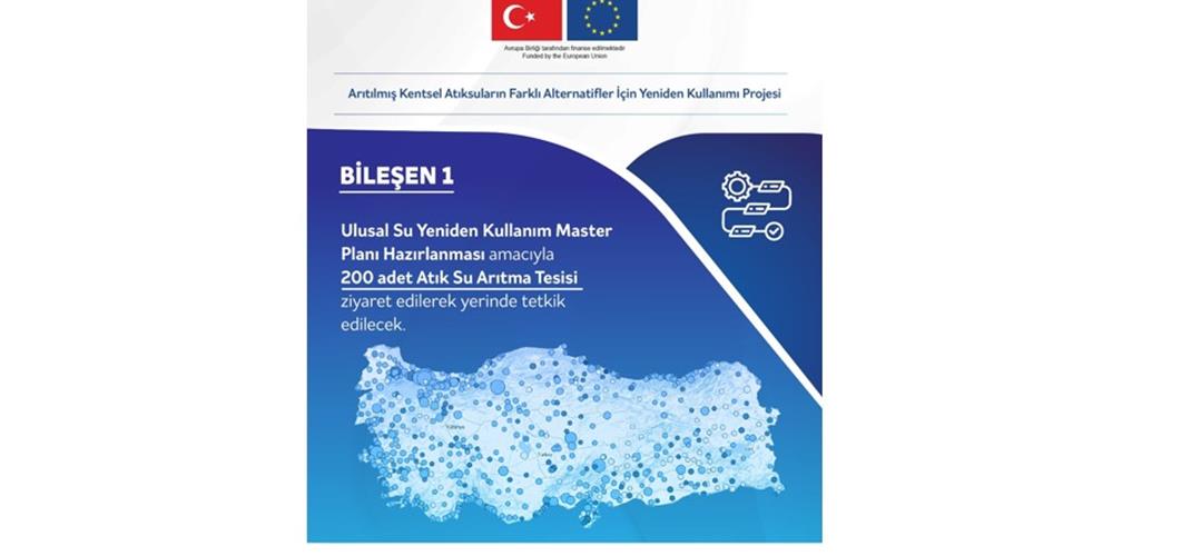 ATIKSULARIN YENİDEN KULLANIMI ÇALIŞMALARI KAPSAMINDA 200 ARITMA TESİSİ İNCELEMEYE ALINIYOR