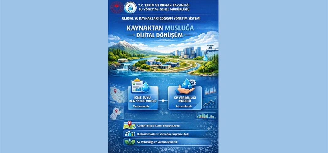 Ulusal Su Yönetimi Dijital Dönüşümde Yeni Adım