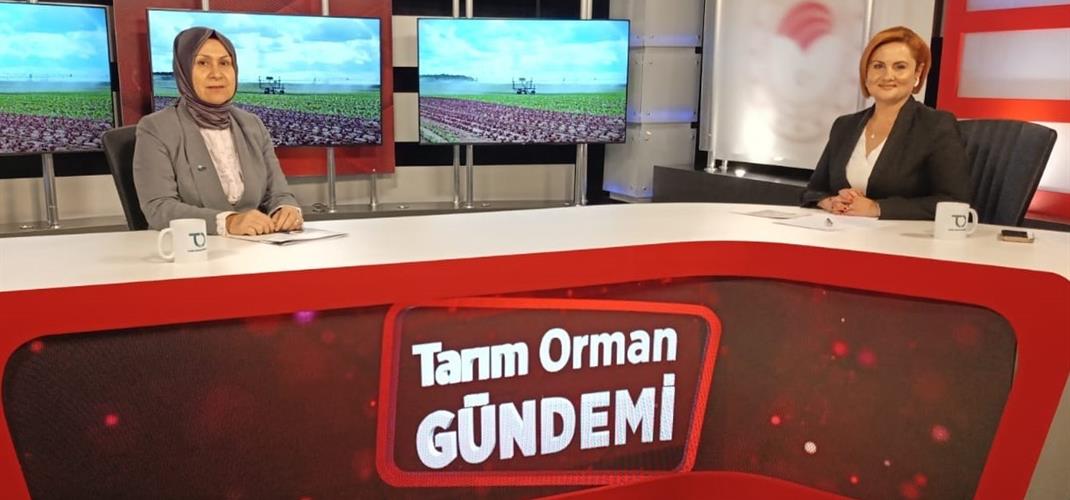 SU YÖNETİMİ GENEL MÜDÜRÜ SAYIN AFİRE SEVER, TARIM TV’DE YAYINLANAN "TARIM ORMAN GÜNDEMİ" PROGRAMINA KONUK OLDU