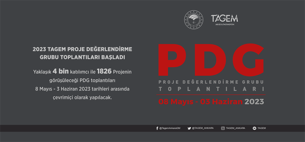 2023 YILI PROJE DEĞERLENDİRME GRUP TOPLANTILARI ÇEVRİMİÇİ OLARAK YAPILMAYA BAŞLANDI