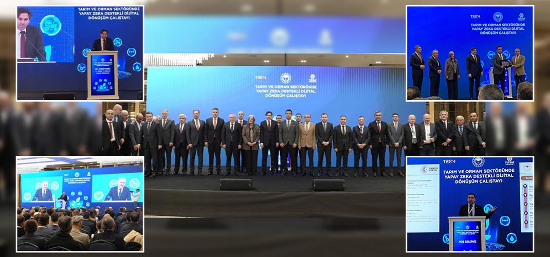 TRGM  ev sahipliğinde gerçekleştirilen  "Tarım ve Orman Sektöründe Yapay Zekâ Destekli Dijital Dönüşüm Çalıştayına"  destek verilerek aktif katılım sağlandı